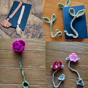 Crochet Bookmarks - Handmade Bookmarks - Gifts For Book Lover - Gifts For Reader - Cute Bookmarks - Floral Bookmark - Crochet