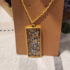 Gold and silver Flake Necklace