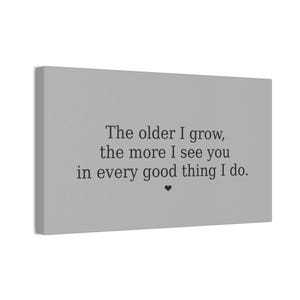 Inspirational Canvas Wall Art, Meaningful Gift for Mother, Family Home Decor, Heartfelt Quote