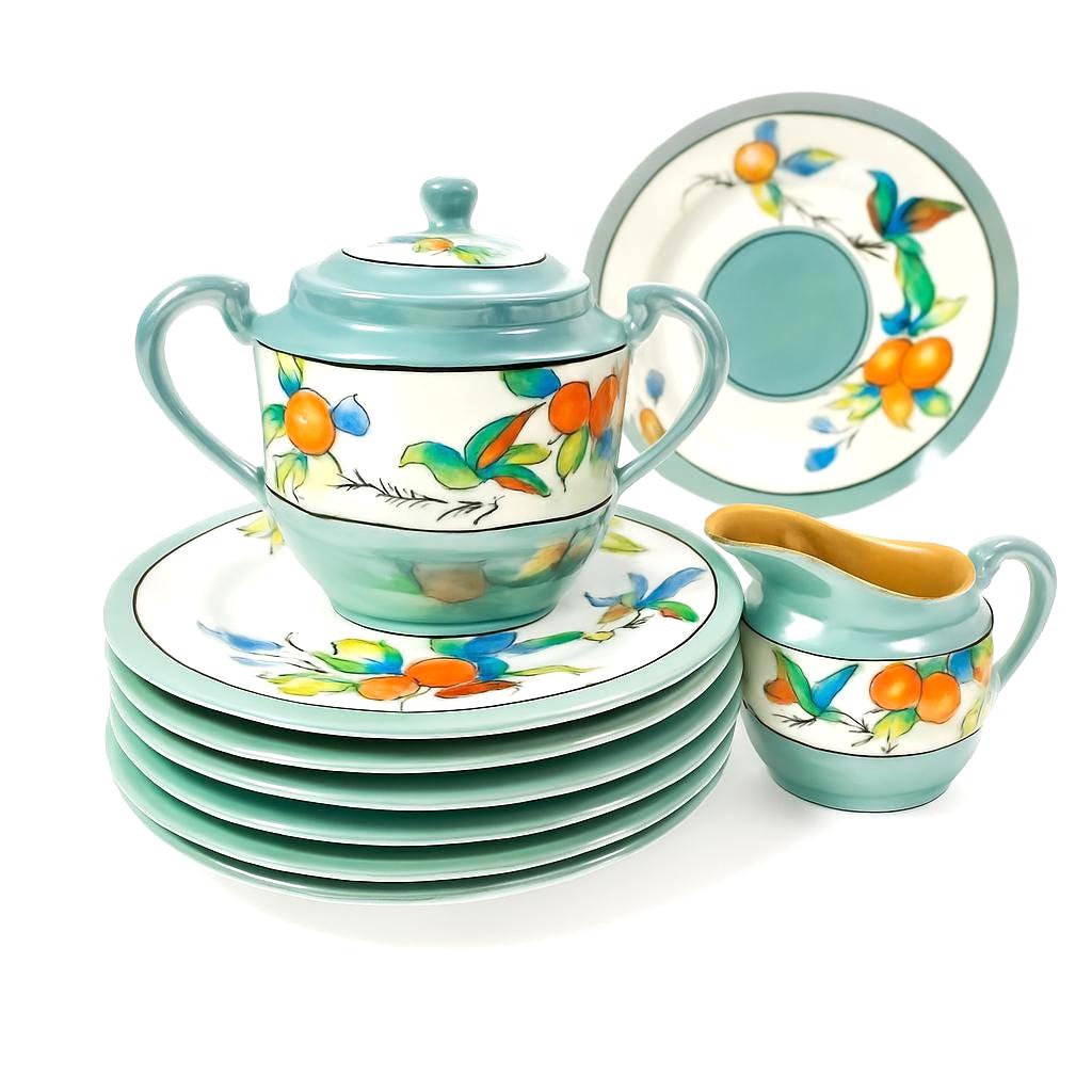 アンティーク♡japy スズラン&スミレ　フルセットキャニスター　ピンク　希少❣️ Lusterware Sugar Bowl Creamer Japan - Etsy