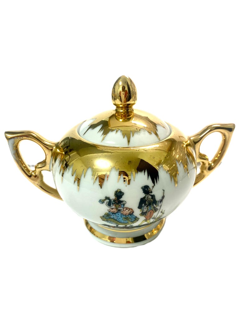 Vintage Bavarian Porcelain Tea Set for 12: Gold Gilded Rococo China - Etsy