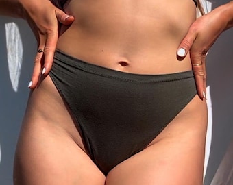 Bambus Classic String Tanga, weich, atmungsaktiv, handgemacht, Frauen Unterwäsche, feminin, Eco Unterwäsche, nachhaltig