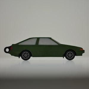 Detailed Toyota Corolla AE86 Sprinter Trueno (1983 – 1987) Keychain - Perfect Gift for Toyota Lovers!
