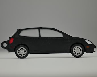 Detailed Honda Civic Si (2002 – 2003) Keychain - Perfect Gift for Honda Lovers!