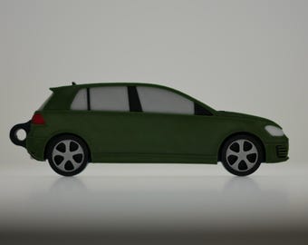 Szczegółowy brelok Volkswagen Golf GTI (2015–2021) — idealny prezent dla miłośników Volkswagena!