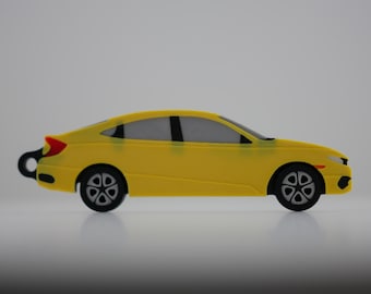 Detailed Honda Civic Sedan (2016 – 2021) Keychain - Perfect Gift for Honda Lovers!