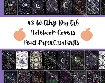 Witchy Celestial Notebook Cover (Digital Download)