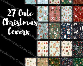 Christmas Digital Notebook Covers