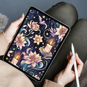 image of one of the witchy digital covers and how it looks on the ipad