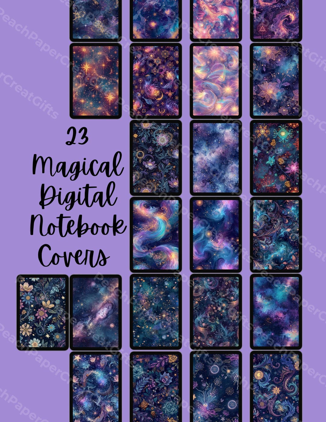 Magical Digital Notebook Covers (digital Download) - Etsy