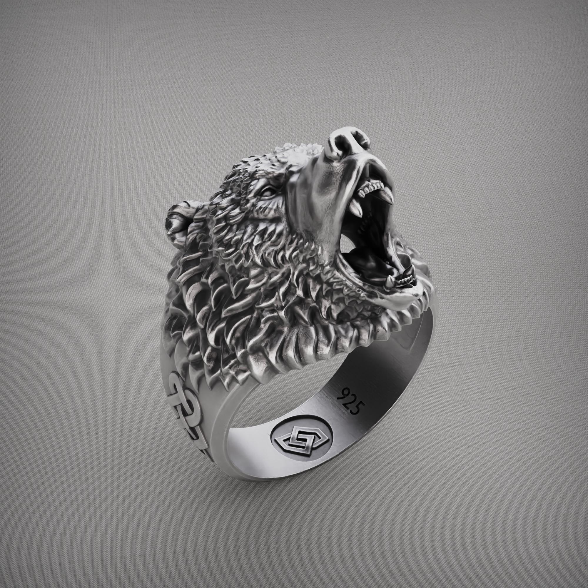 Little Bear Ring くまのシルバーリング（SV950）/6号 Little Bear Ring くまのシルバーリング（SV950）/6号 【公式
