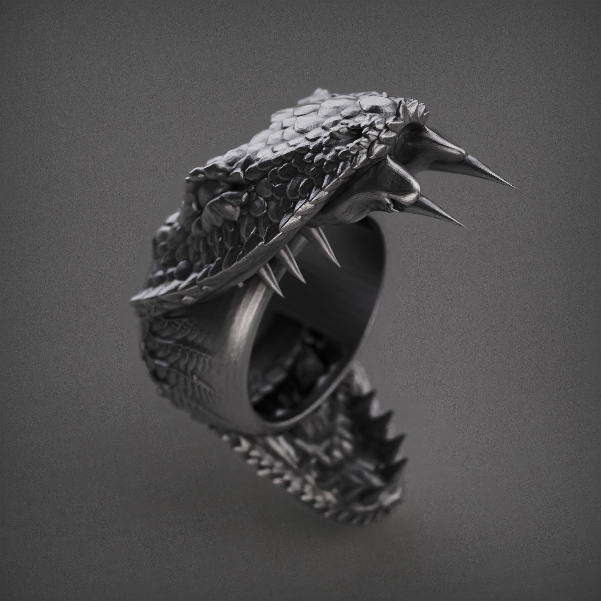Godzilla silver ring - Etsy 日本
