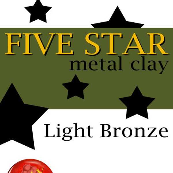 Five Star Light Bronze Clay 25g kiln firable