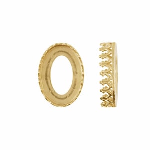 Fancy Bezel: Copper Plated, Brass