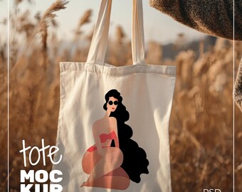 Tote Bag Mockup, Liberty Bag OAD113 Mockup, Cotton Canvas Tote Bag Mockup, Beige Tote Template, Shopping Bag Mockup, Boho Tote Mockup