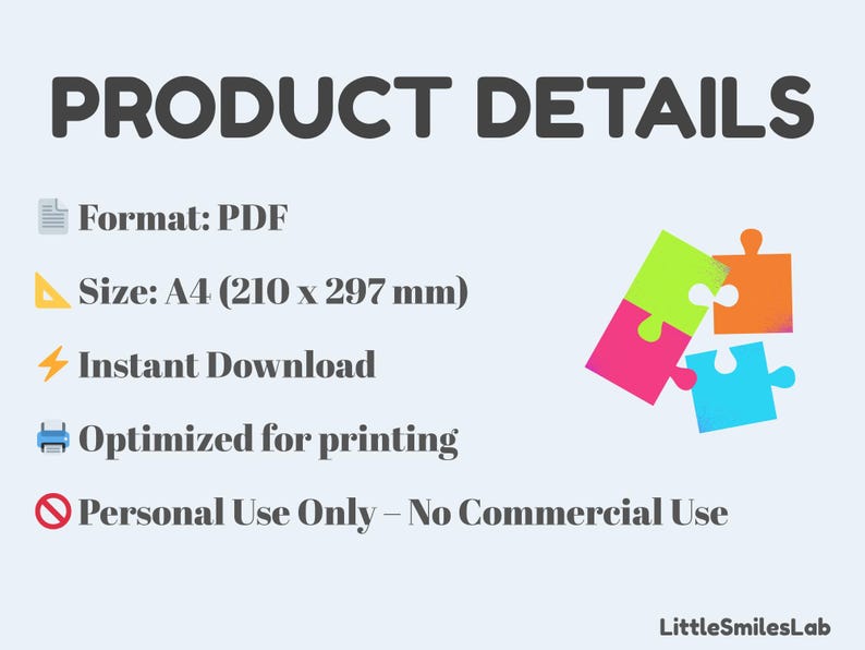 Puede incluir: Detalles del producto para un archivo PDF imprimible. El archivo es de tama&ntilde;o A4 (210 x 297 mm) y est&aacute; optimizado para imprimir. Es solo para uso personal y no para uso comercial.