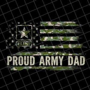 Maglietta vintage &quot;Papà orgoglioso dell&#39;esercito&quot; con design PNG, bandiera americana, mimetica, regalo per veterani, download digitale per la festa del papà, stampa militare su richiesta