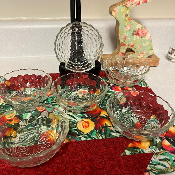 Glass Bowl Set Etsy