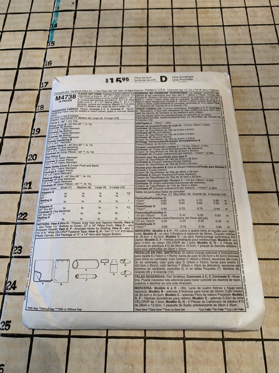mccall's sleep ensacark pattern