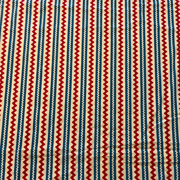 VIP Cranston Ric Rac Fabric 3 1/8 Yards X 42” Wide Fabric American Fabric Sewing Fabric Craft Fabric Quilt Fabric Home Decor