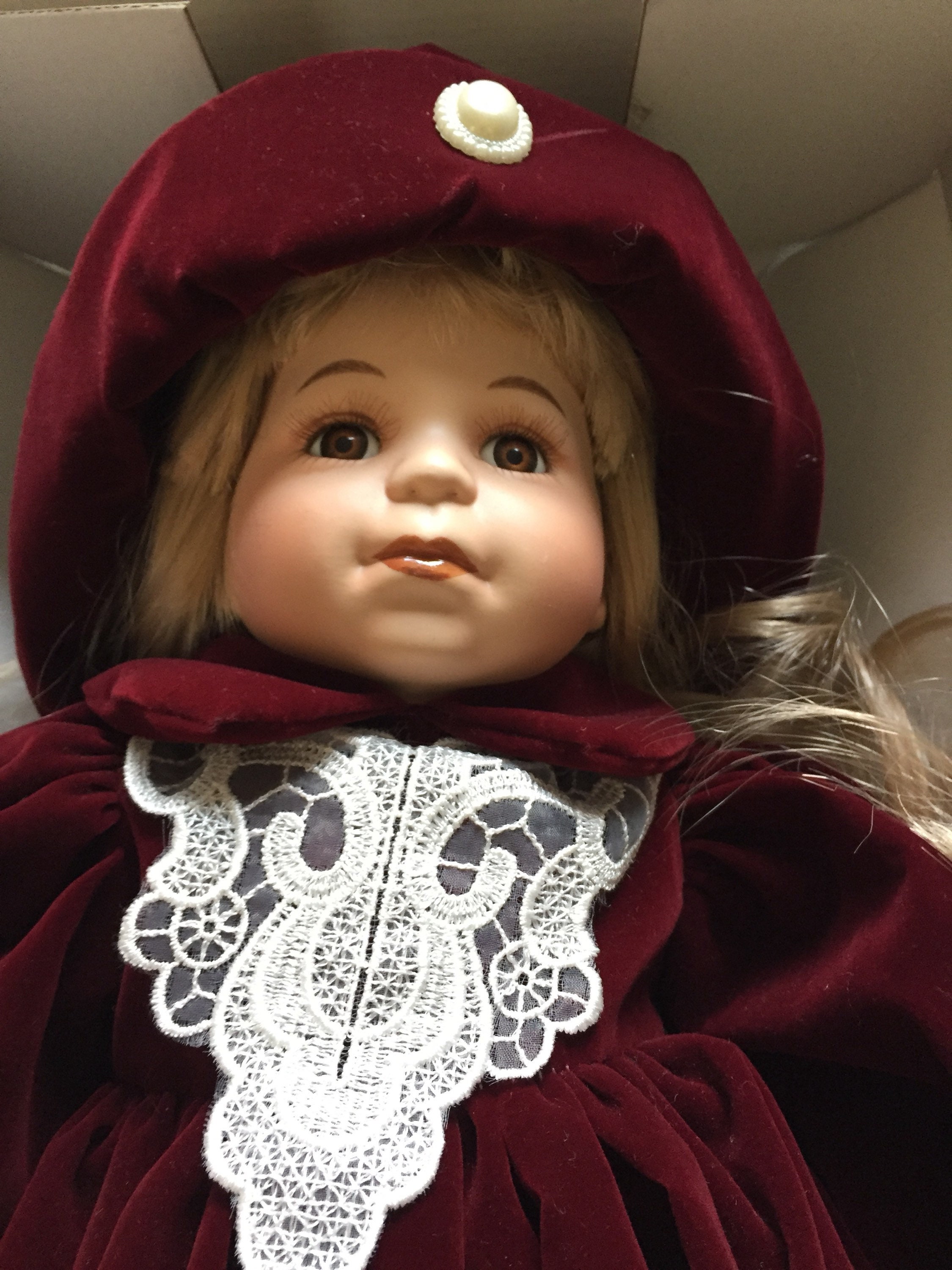 treasures in lace porcelain doll