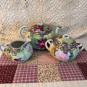 Tea Pot Set Victorian Tea Pot Bavarian Tea Pot Set Roses Tea Pot Set Tea Party China Decorative Tea Pot Birthday Gift Friendship Gift
