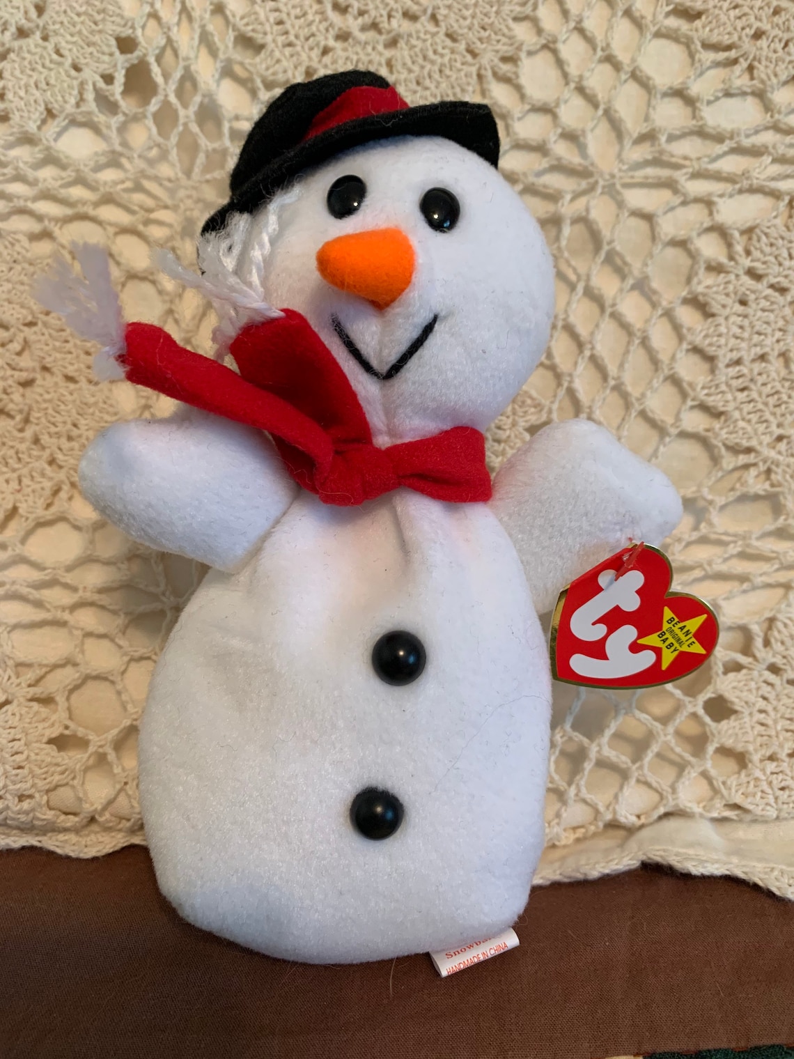 Vintage Tay Beanie Baby Snowball Snowman Plush Toy Home Decor - Etsy