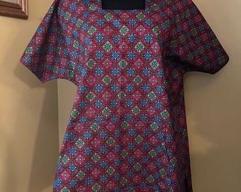 Adrienne Vittadini Blue Denim Blouse-shirt/button Up/ruffled/cotton/long  Sleeve/preppy/womans Size Medium chest 44 Vintage 1980s -  Canada