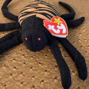 Vintage Ty Beanie Baby Spinner Plush Spider Stuffed Spider Toy Birthday Gift Friendship Gift Valentines Gift Christmas Gift Stocking Stuffer