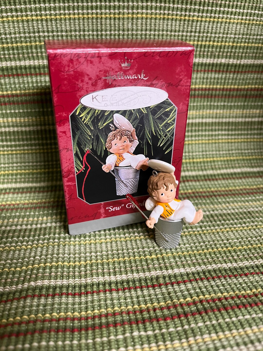 Vintage Hallmark Ornament Sew Gifted Christmas Decoration Sewing