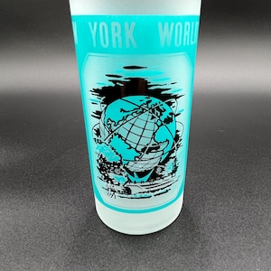 1964-1965 New York Worlds Fair Souvenir Glass For Worlds Fair Unisphere Atraction Event Birthday Gift Friendship Gift Barware Collectible