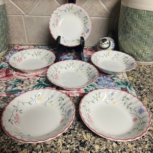 Vintage Johnson Brothers Summer Chintz Dessert Bowl Set 6 Pieces Wedding Gift Birthday Gift Housewarming Gift Friendship Gift