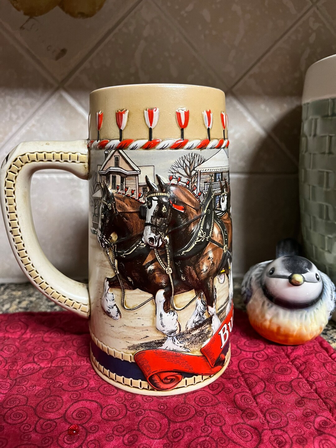 Vintage Budweiser Beer Stein Made in 1986 Passing Through A Etsy