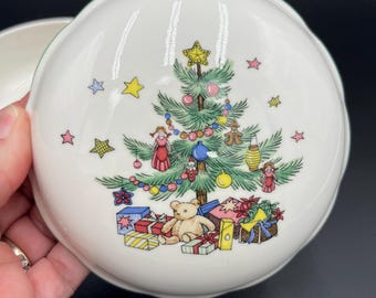 Vintage Nikko Christmastime Lidded Candy Dish, Made in Japan - Etsy