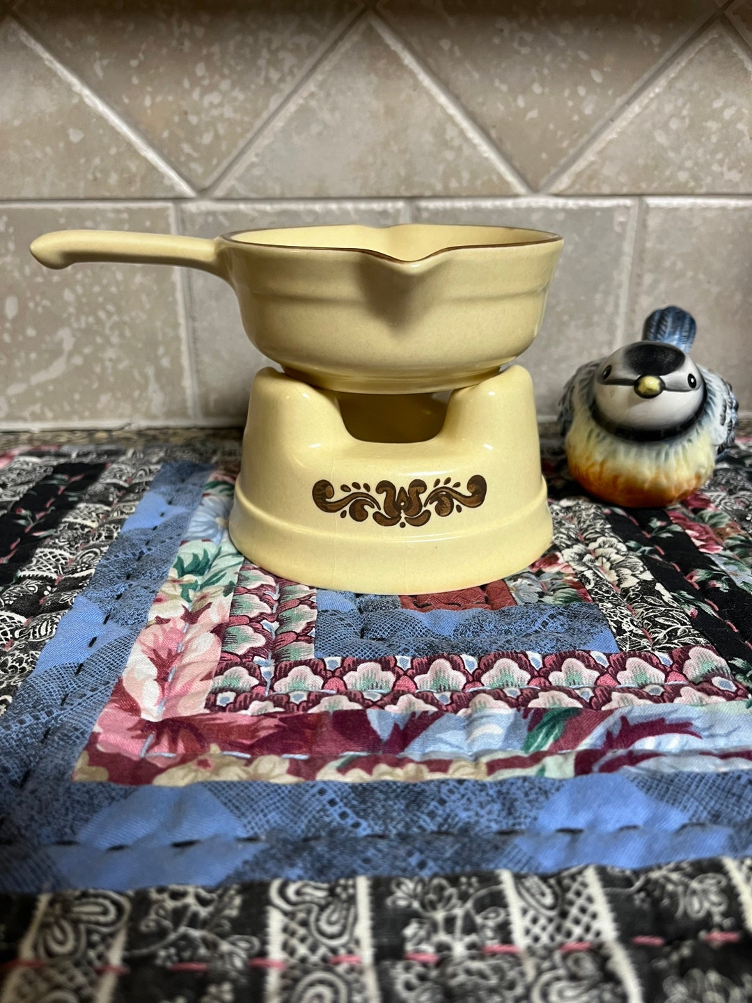 Vintage Pfaltzgraff Village Butter Dish Butter Warming Dish Etsy