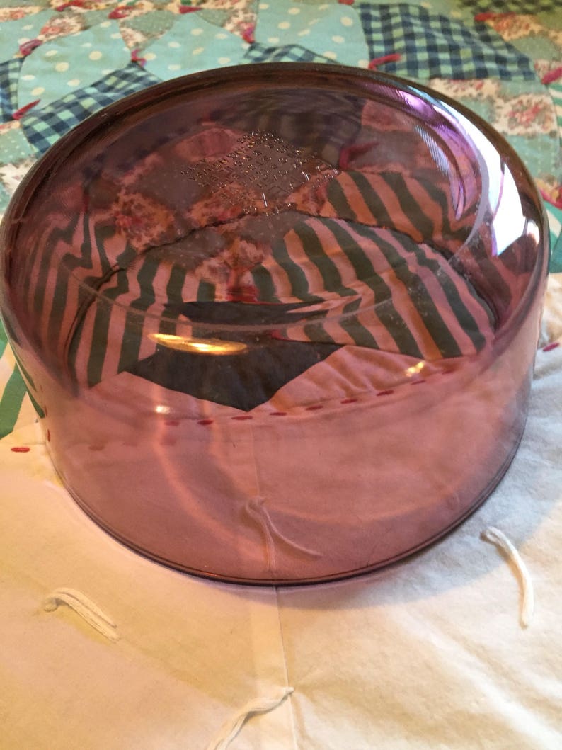 Vintage Cranberry Glass 7 Cup Pyrex Mixing or Serving Bowl Made in The USA Housewarming Gift Bridal Gift Wedding Gift