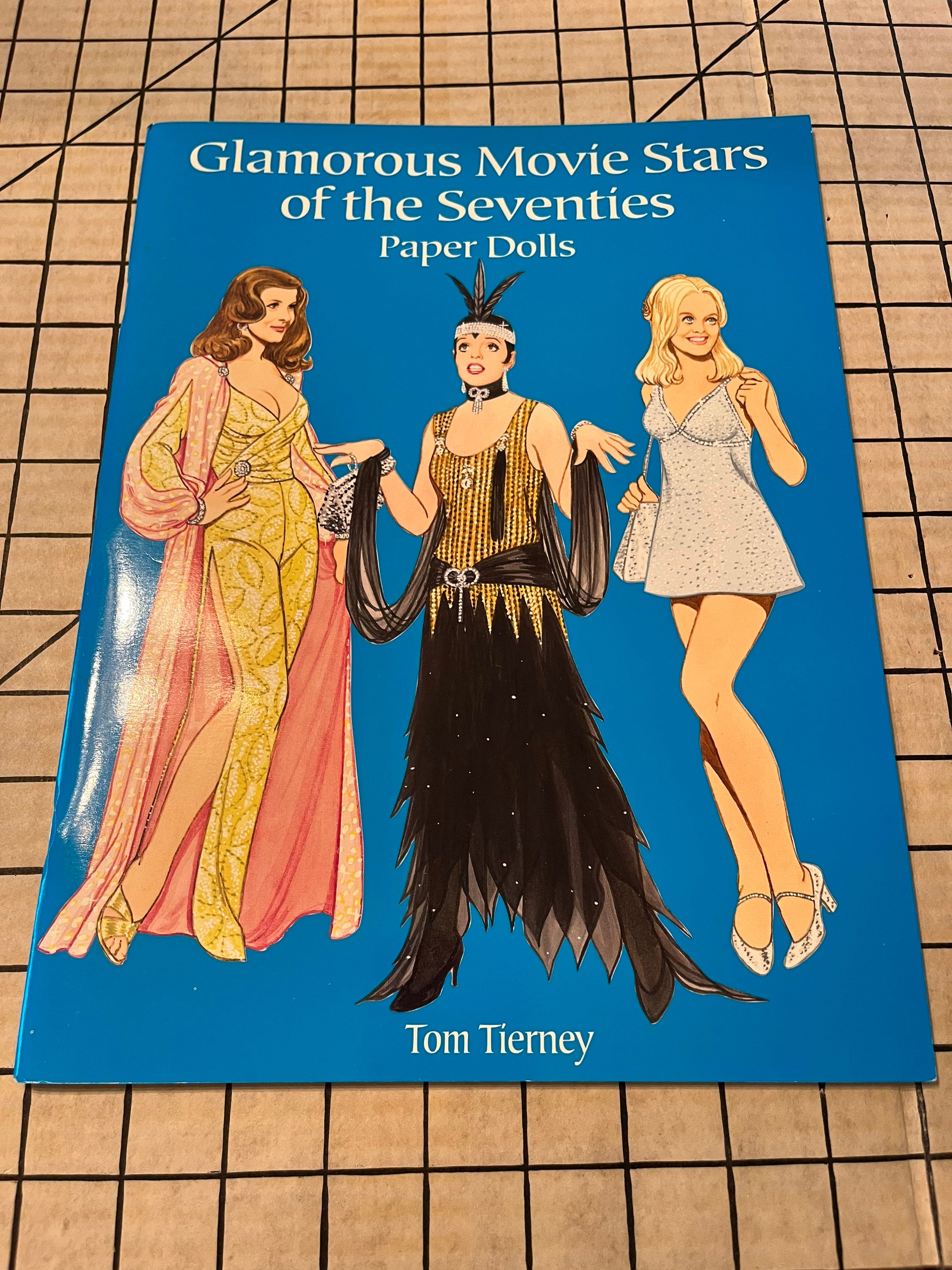 Vintage Paper Doll Book Glamorous Movie Stars of the