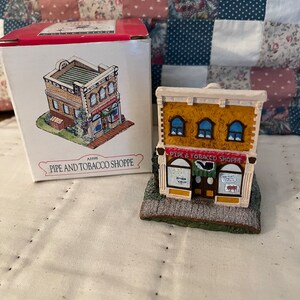 Vintage Liberty Falls Figurine Pipe and Tobacco Shoppe Figurine Town Figurine Birthday Gift Christmas Gift Home Decor Friendship Gift