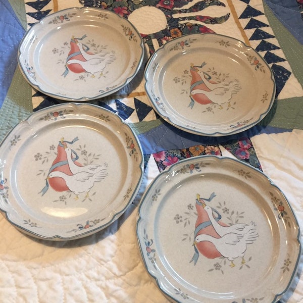 Vintage Marmalade 4 Piece Desert Plate Set International Tableworks China Made in Japan Replacement China House Warming Gift