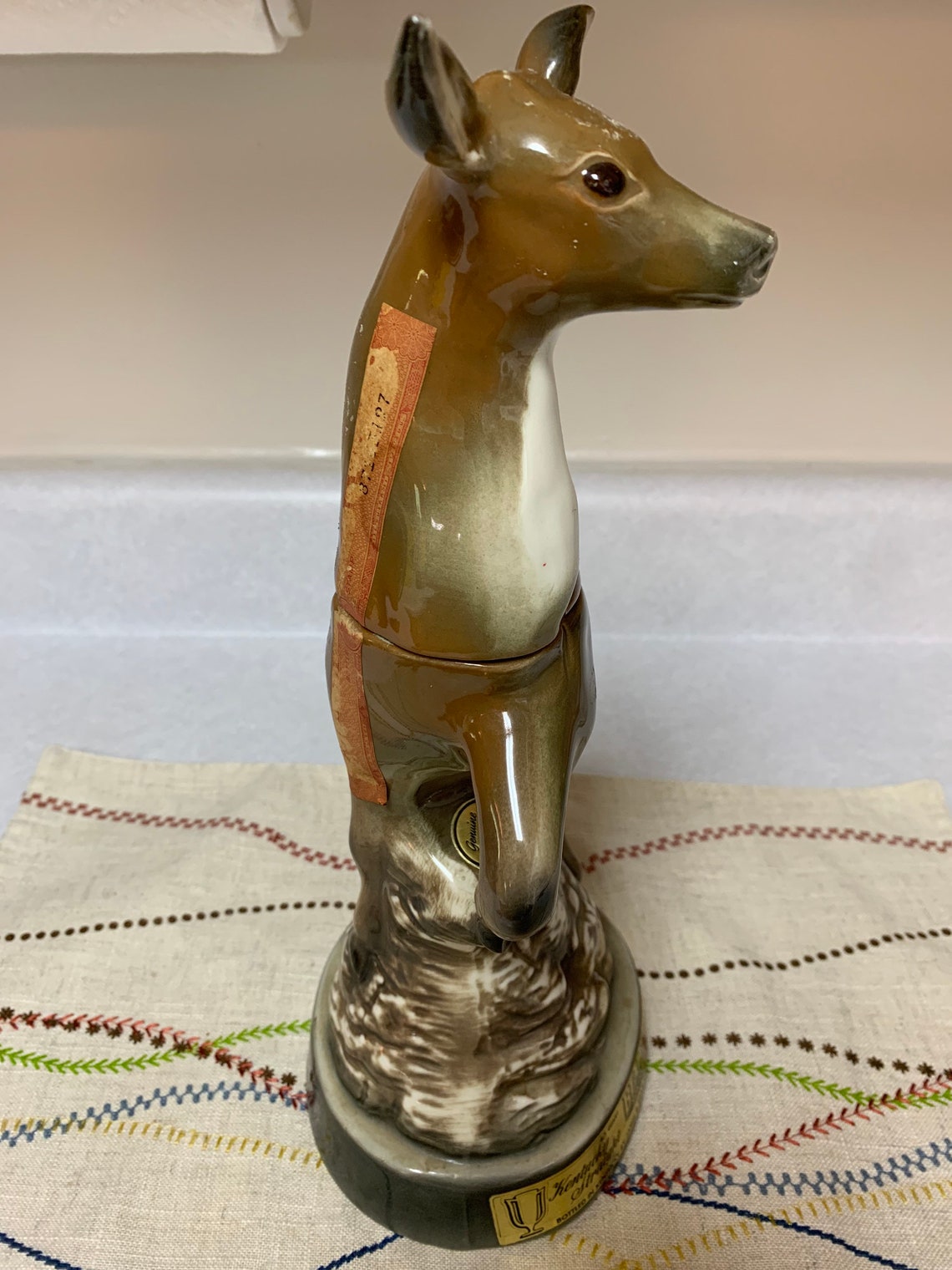 Vintage Jim Beam Doe Deer Decanter Kentucky Whiskey Bourbon Etsy