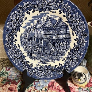Red River Dinner Plate 17th Century England Ironstone Plate Birthday Gift Housewarming Gift Friendship Gift Home Decor Christmas Gift
