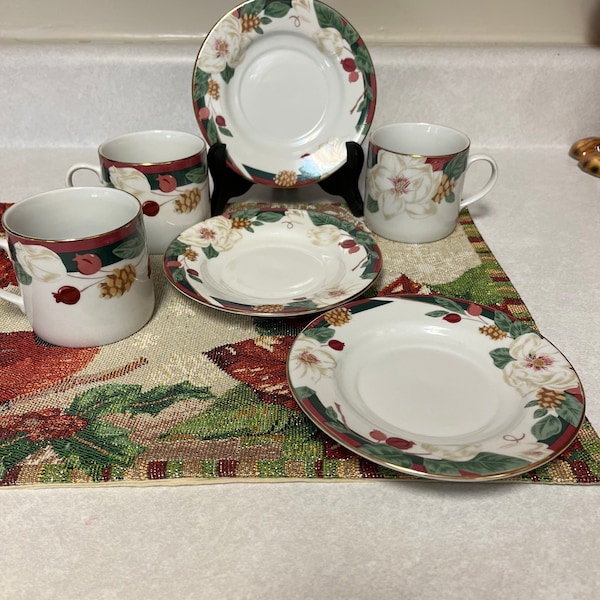 Magnolia Cup Saucer Etsy