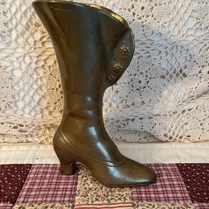 Vintage Brass Victorian Boot Figurine Brass        Figurine Friendship Gift Wedding Gift Christmas Gift Office Gift Valentines Gift