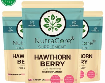 Weißdorn Beeren Kapseln 6000 mg: Veganes Ergänzungsmittel auf pflanzlicher Basis