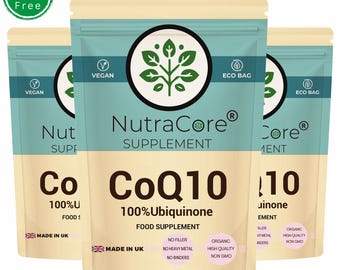 Capsule di CoQ10 Ubiquinone 300 mg ad alto assorbimento Integratori di coenzima Q10 naturale - NutraCore