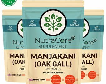 Manjakani Oak Gall Capsules 5500mg: Vegan Plant-Based Supplement