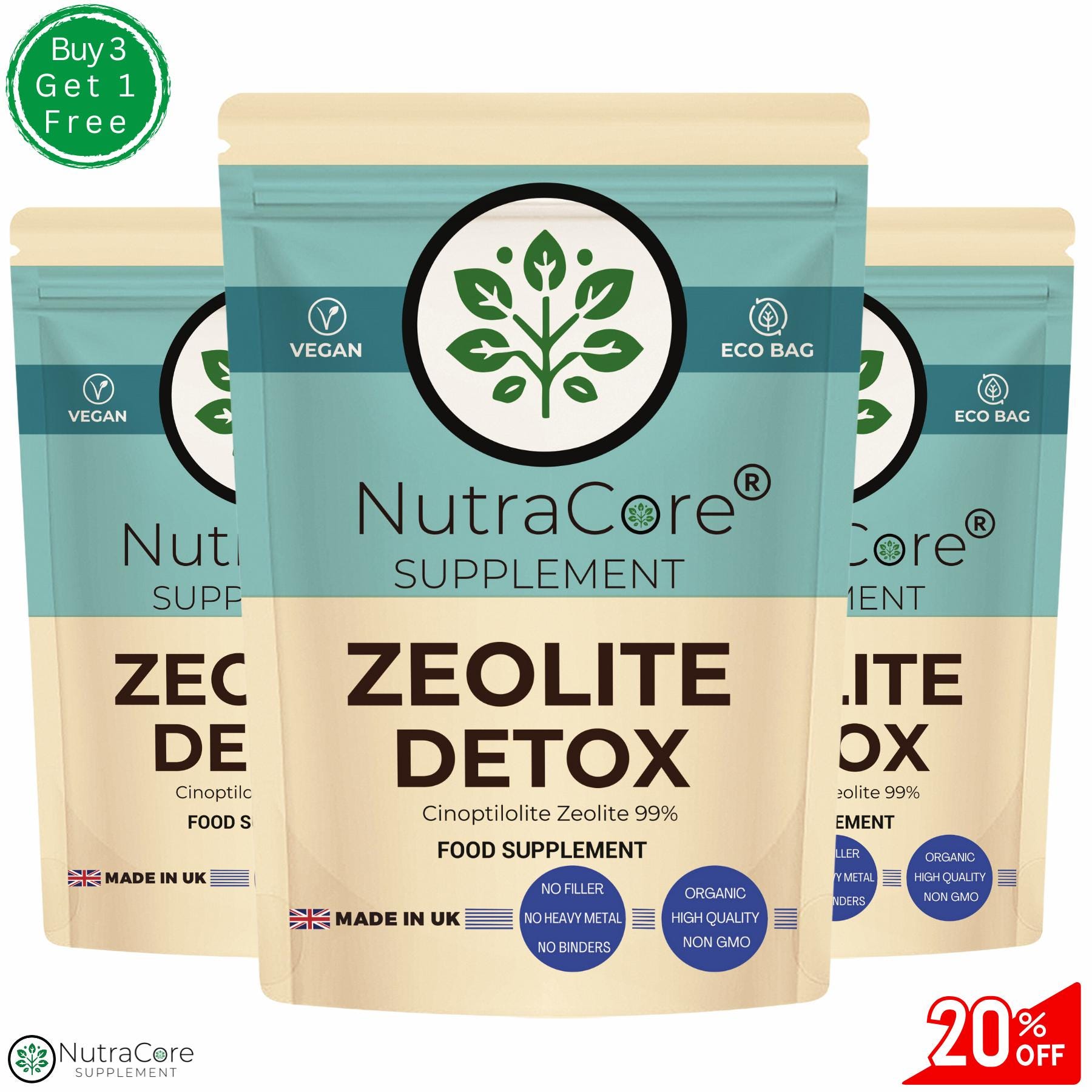 その他 ozwrt Dioscorea meiolania Zeolite Detox Supplement: 550mg High Potency Vegan Capsules