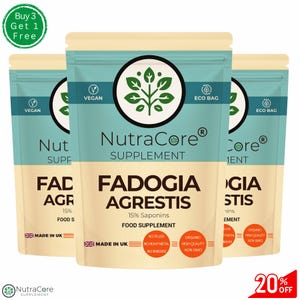 Fadogia Agrestis Capsules 550mg High Potency Clean Natural Fadogia Extract Eco-friendly Best Vegan Supplements Plant-based-NutraCore