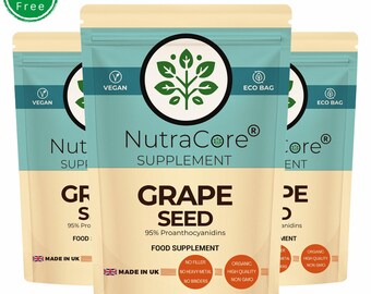 Grape Seed Extract Capsules 5000mg: Vegan NutraCore Supplement