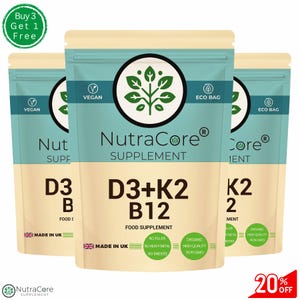 Vegan D3 K2 B12 Capsules: Clean, Natural Supplements - NutraCore
